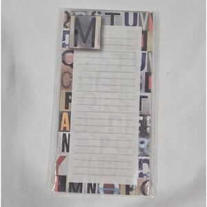 Michaels Monogram M Magnetic Bloc-Notes Notepad | New Sealed